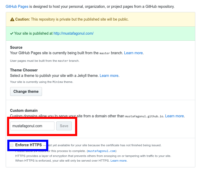 GitHub Pages - Domain Name